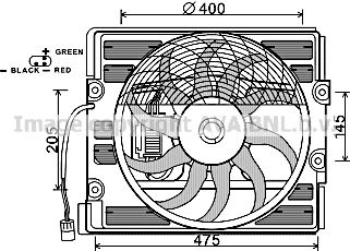 AVA QUALITY COOLING Ventilators, Motora dzesēšanas sistēma BW7526